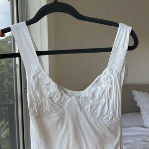 With Jean White Sleeveless Top